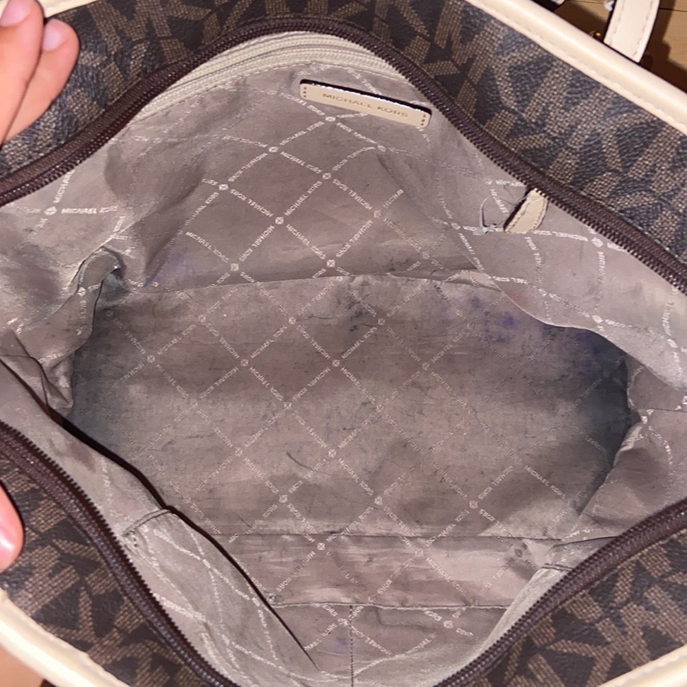 A BROWN MICHAEL KORSE TOTE PURSE - Picture 5 of 7